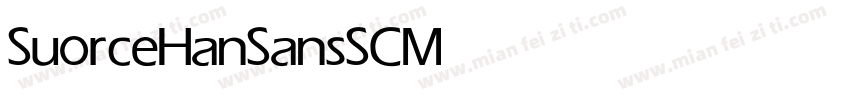 SuorceHanSansSC Medium字体转换